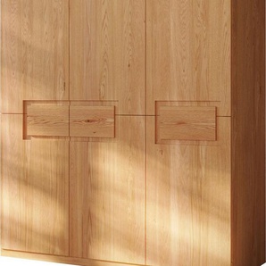 Home affaire Kleiderschrank Léopoldine aus Kernbuche, erhältlich in verschiedenen Breiten Massivholz-Kleiderschrank, im 50 cm Raster planbar