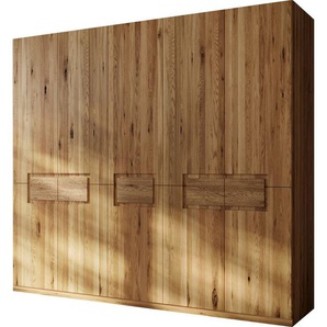 Home affaire Kleiderschrank Ambroise aus Wildeiche, erhältlich in verschiedenen Breiten Massivholz-Kleiderschrank, im 50 cm Raster planbar