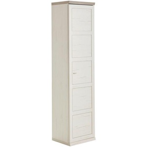 Hom`in Aktenschrank, Grau, Weiß, Holzwerkstoff, 4 Fächer, 50.6x209.2x43 cm, Typenauswahl, Beimöbel erhältlich, Arbeitszimmer, Aktenschränke