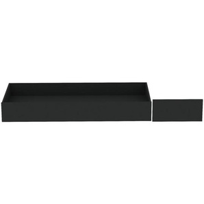 Hom`in Bettschubkasten , Anthrazit , 149.5x21x68.5 cm , Schlafzimmer, Betten, Bettkasten