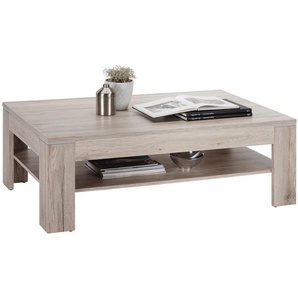 Hom`in Couchtisch, Eiche, Holzwerkstoff, rechteckig, eckig, 75x43x120 cm, Wohnzimmer, Wohnzimmertische, Couchtische