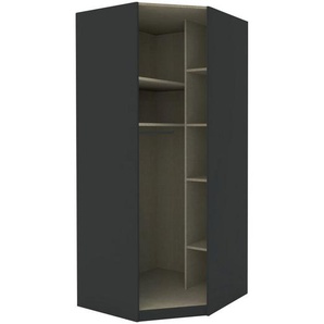 Hom`in Eckschrankkorpus System Unit, Anthrazit, 6,6 Fächer, 91.1x210x91.1 cm, Schlafzimmer, Kleiderschränke, Eckschränke