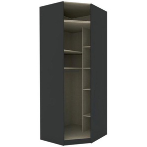 Hom`in Eckschrankkorpus System Unit , Anthrazit , 6,6 Fächer , 91.1x242.2x91.1 cm , Schlafzimmer, Kleiderschränke, Eckschränke
