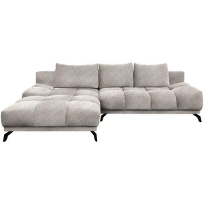 Hom`in Ecksofa, Sand, Textil, 5-Sitzer, Füllung: Schaumstoff, Ottomane links, L-Form, 290x182 cm, Stoffauswahl, seitenverkehrt erhältlich, Schlafen auf Sitzhöhe, Wohnzimmer, Sofas & Couches, Wohnlandschaften, Ecksofas