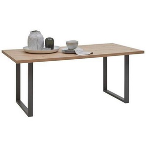 Hom`in Esstisch, Eiche Artisan, Holzwerkstoff, rechteckig, U-Form, 90x74x180 cm, Esszimmer, Tische, Esstische
