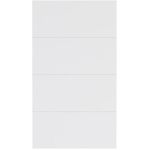 Hom`in Frontpaneelset, Weiß, Holzwerkstoff, 114x202 cm, Schlafzimmer, Kleiderschränke, Schranksysteme