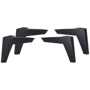 Hom`in FUßSET, Schwarz, Kunststoff, 4-teilig, Zubehör