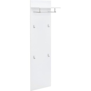 Hom`in Garderobenpaneel, Weiß, Holzwerkstoff, 40x150x30 cm, Aufhängemöglichkeit, Garderobe, Garderobenpaneele, Garderobenpaneele