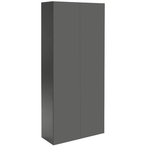 Hom`in Garderobenschrank Newniq, Anthrazit, Holzwerkstoff, 2 Fächer, 80x180x34 cm, Typenauswahl, wandhängend, Garderobe, Garderobenschränke