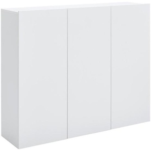 Hom`in Hängeschuhschrank, Weiß, Holzwerkstoff, 12 Fächer, 120x100x34 cm, hängend, Garderobe, Schuhaufbewahrung, Schuhschränke