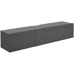 Hom`in Lowboard, Anthrazit, Holzwerkstoff, 180x36.7x42 cm, hängend, Wohnzimmer, Wohnwände, Lowboards