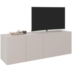 Hom`in Lowboard, Kaschmir, Holzwerkstoff, 3 Fächer, 150x50x42 cm, hängend, in verschiedenen Holzdekoren erhältlich, Wohnzimmer, Wohnwände, Lowboards, Lowboards hängend