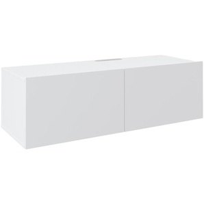 Hom`in Lowboard Newniq, Weiß, Holzwerkstoff, 120x36.7x45 cm, Typenauswahl, hängend, in verschiedenen Größen erhältlich, Wohnzimmer, Wohnwände,
