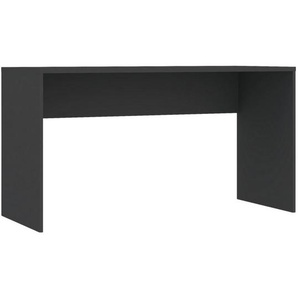 Hom`in Schreibtisch, Anthrazit, Holzwerkstoff, rechteckig, Wange, 73x54.4x135 cm, Arbeitszimmer, Schreibtische, Bürotische