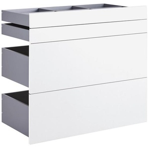 Hom`in Schubladenset, Weiß, Holzwerkstoff, 4-teilig, 90.9x82x46.8 cm, Schlafzimmer, Kleiderschränke, Schranksysteme
