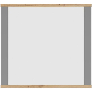 Hom`in Wandspiegel, Grau, Eiche Artisan, Glas, rechteckig, 94x87x5 cm, Garderobe, Garderobenspiegel, Garderobenspiegel