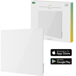 Hombli Smart Infrared Heater Glass Panel 400w White
