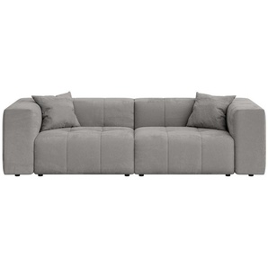 Home affaire 3-Sitzer ERIZ Big Sofa, XXL, auch in Bouclé, moderne Steppung, incl. 2 Zierkissen, B/T/H: 278/104/70 cm