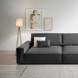 Home affaire Big-Sofa NEU: SHERWOOD XXL, Big-Sofa (316cm), extra tiefe Sitzfläche 95 cm, bequemer Sitzkomfort, Cord u. Leinenoptik, Kedernaht