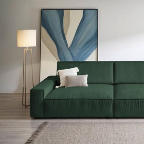 Home affaire Big-Sofa NEU: SHERWOOD XXL, Big-Sofa (316cm), extra tiefe Sitzfläche 95 cm, bequemer Sitzkomfort, Cord u. Leinenoptik, Kedernaht
