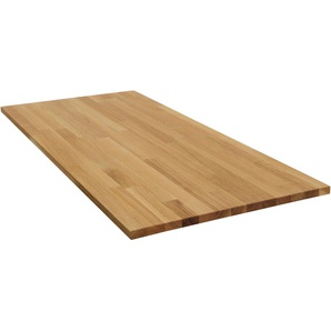Ansteckplatte HOME AFFAIRE Ansatztischplatten Gr. B/H/T: 50 cm x 2,5 cm x 90 cm, braun (eiche) Zubehör für Esstische Ansatztischplatten