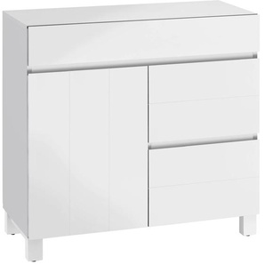 Badkommode HOME AFFAIRE Kaika Sideboards Gr. B/H/T: 80 cm x 79 cm x 35 cm, 3, weiß Bad-Kommoden Sideboards Breite 80 cm