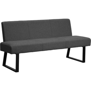 Home affaire Polsterbank Gladio (Esszimmerbank, Sitzbank, Bank), mit Taschenfederkern, schwarzes Metallgestell, Breite 148 cm