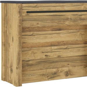 Home affaire Barschrank York, moderne Küchentheke im Industrialdesign mit Handtuchstange aus Metall, ausreichen Stauraum