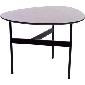 Home affaire Beistelltisch, Beistelltisch Oval, grau lackierter Tischplatte, 3 Bein Gestell