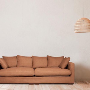 Home affaire Big-Sofa Coray, extra weich und kuschelig, Füllung mit Federn und Daunen