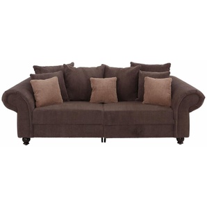 Home affaire Big-Sofa King Henry, in legerer Polsterung und vielen losen Kissen