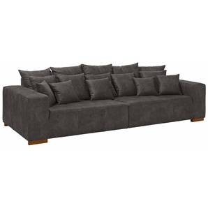 Home affaire Big-Sofa Neapel, mit vielen losen Kissen, in 2 Bezugsqualitäten