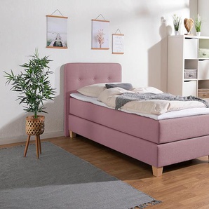 Home affaire Boxspringbett »Fargo«, inkl. Topper, in 3 Matratzenarten, in Samt- oder Strukturstoff