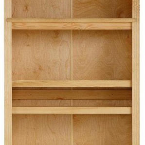 Home affaire Bücherregal Soeren, aus massiver Kiefer, Höhe 220 cm, mit 2 Holztüren, viel Stauraum