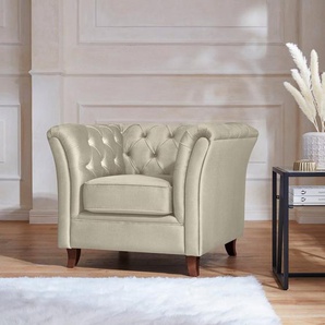 Home affaire Chesterfield-Sessel Reims Cocktailsessel, Sessel, mit echter Chesterfield-Knopfheftung, hochwertige Verarbeitung