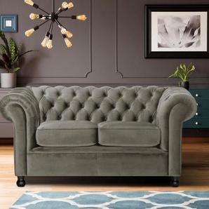 Home affaire Chesterfield-Sofa Chesterfield Home 2-Sitzer, mit edler Knopfheftung und typischen Armlehnen