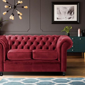 Home affaire Chesterfield-Sofa Chesterfield Home 2-Sitzer, mit edler Knopfheftung und typischen Armlehnen
