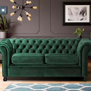 Home affaire Chesterfield-Sofa Chesterfield Home 3-Sitzer B/T/H: 192/87/75 cn, mit edler Knopfheftung und typischen Armlehnen