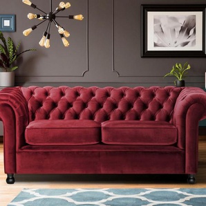 Home affaire Chesterfield-Sofa Chesterfield Home 3-Sitzer B/T/H: 192/87/75 cn, mit edler Knopfheftung und typischen Armlehnen