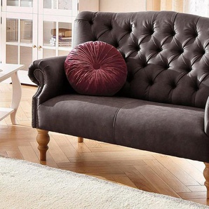 Home affaire Chesterfield-Sofa Lord, mit echter Chesterfield-Knopfheftung und Ziernägeln