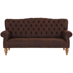 Home affaire Chesterfield-Sofa Lord, mit echter Chesterfield-Knopfheftung und Ziernägeln