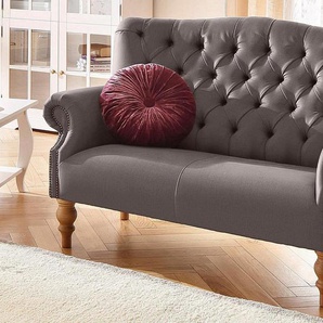 Home affaire Chesterfield-Sofa Lord, mit echter Chesterfield-Knopfheftung und Ziernägeln