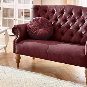 Home affaire Chesterfield-Sofa Lord, mit echter Chesterfield-Knopfheftung und Ziernägeln
