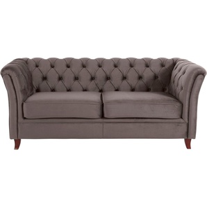 Home affaire Chesterfield-Sofa Reims, mit echter Chesterfield-Knopfheftung, hochwertige Verarbeitung