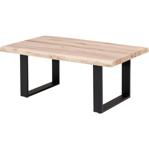 Home affaire Couchtisch Tristan, aus Massivholz Eiche mit Baumkante