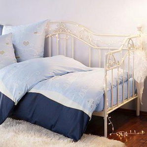 Daybett HOME AFFAIRE Daybetten Gr. Liegefläche B/L: 90 cm x 200 cm Betthöhe: 100 cm, kein Härtegrad, ohne Matratze, beige (creme, weiß, creme, weiß) Tagesbetten Daybetten