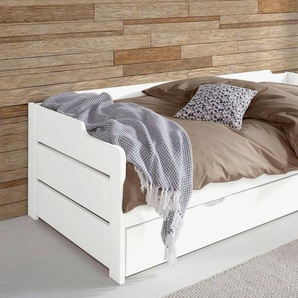 Home affaire Daybett REETE  BESTSELLER! Inklusive Schubkasten,Top Preis!, Zertifiziertes Massivholz (Kiefer), klassischer Landhausstil