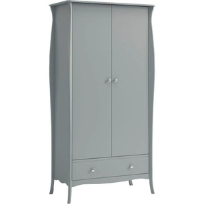 Drehtürenschrank HOME AFFAIRE Baroque Schränke Gr. B/H/T: 99 cm x 192 cm x 50 cm, 2 St., grau Drehtürenschränke Breite 99 cm