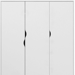 Drehtürenschrank HOME AFFAIRE Oslo Schränke Gr. B/H/T: 147,2 cm x 200,1 cm x 58,1 cm, weiß (weiß, eiche struktur) Drehtürenschränke viele Stauraummöglichkeiten, inklusive Einlegeboden und Kleiderstange