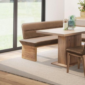 Home affaire Eckbankgruppe Beluna + Cross Essecke Sitzgruppe Eckbank Küchenbank BESTSELLER, (Set, 4-tlg., Eckbank, 2 Stühle und Tisch), Sitzgruppe Esszimmer Stühle Tisch und Bank bequem gepolstert